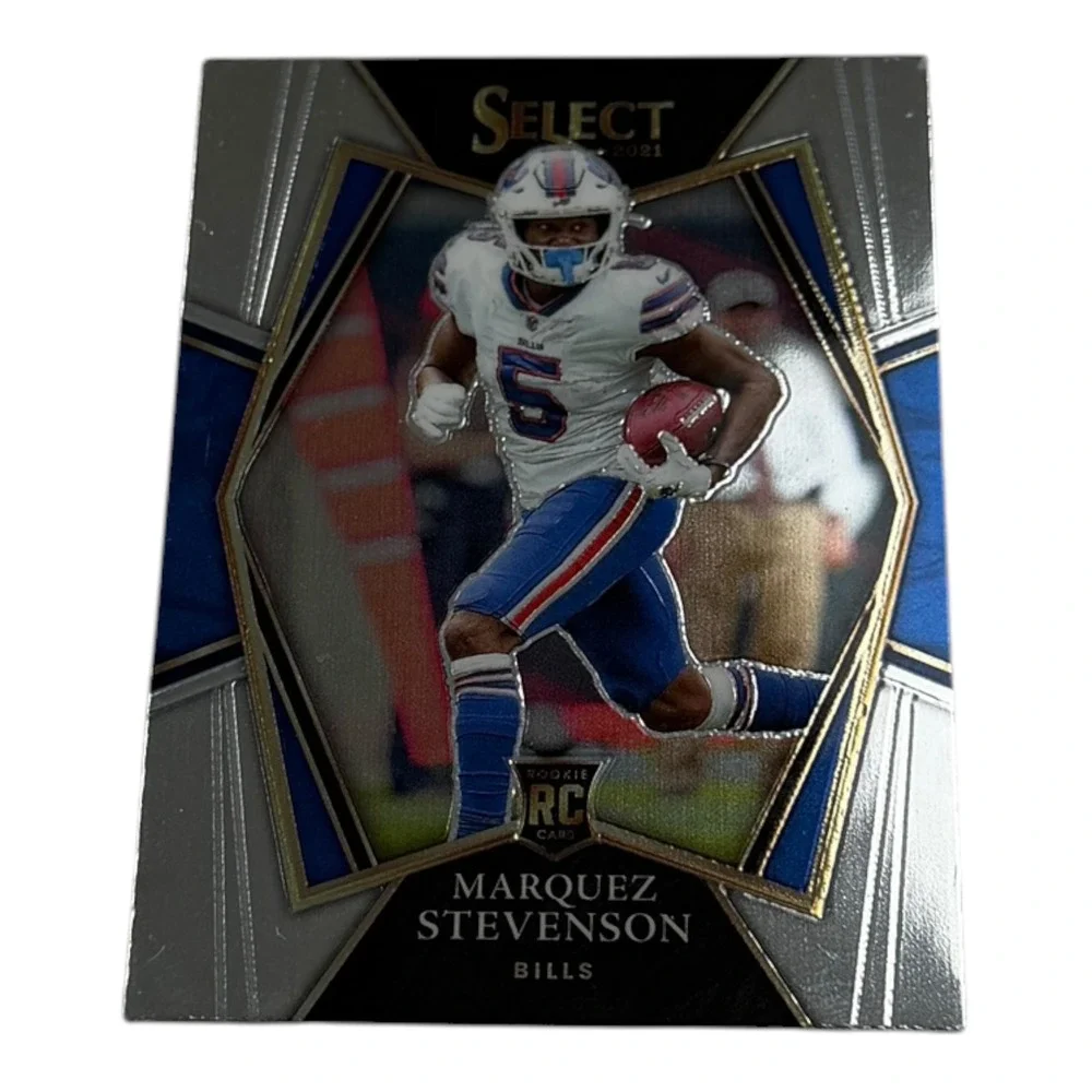 2021 Panini Select Marquez Stevenson Rookie Card Premier Level 196 Buffalo Bills